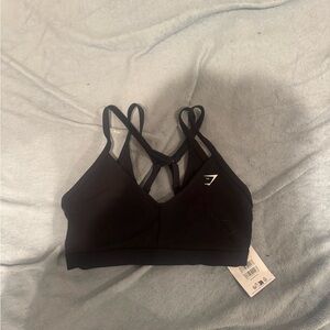 Gymshark Black Strappy Sports Bra